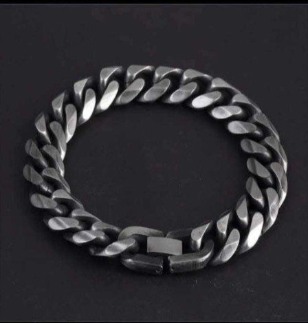 12mm Solid 316L Stainless Steel Unique Cuban Curb Link Chain Bracelets