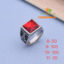 Retro 316L High Quality Zirconia Finger Ring  ( CODE:TSB-01)