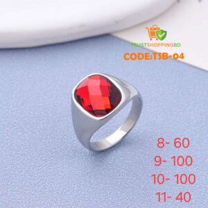 অরজিনাল রুবি পাথর হাতের আংটি (Code:TSB-04)