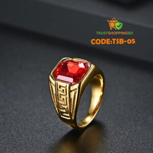 অরজিনাল রুবি পাথর হাতের আংটি (Code:TSB-05)