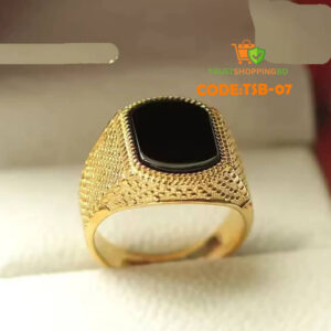 Turkish High Quality Black Stone Finger Ring ( CODE:TSB-07)