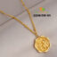 গোল্ড প্লেটেড নেকলেস–মেয়েদের জন্য স্টাইলিশ ও ইউনিক পেনডেন্ট(TSB:Code-213)