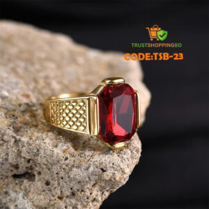 অরজিনাল রুবি পাথর হাতের আংটি (Code:TSB-23)