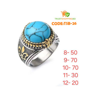 Turkish Origin Handmade Turquoise Stone Finger Ring ( CODE:TSB-26)