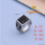 Retro 316L High Quality Black Stone Finger Ring (CODE:TSB-29)