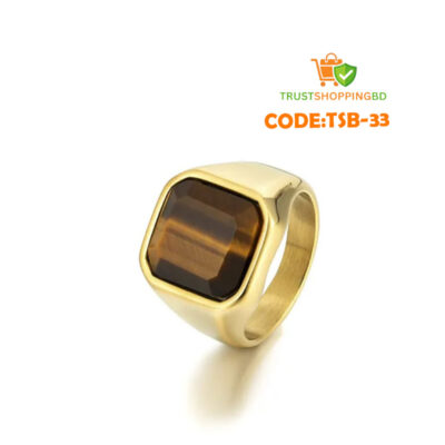 অরজিনাল টাইগার পাথর হাতের আংটি (Code:TSB-33)