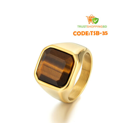 অরজিনাল টাইগার পাথর হাতের আংটি (Code:TSB-35)