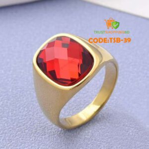 অরজিনাল রুবি পাথর হাতের আংটি (Code:TSB-39)