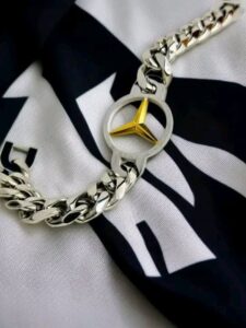 High Quality Mercedes Silver Gold Bracelet