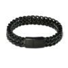 Snake Chain Men Black Color Bracelet