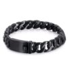 12mm Solid 316L Stainless Steel Unique Cuban Curb Link Chain Bracelets
