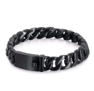 12mm Solid 316L Stainless Steel Unique Cuban Curb Link Chain Bracelets