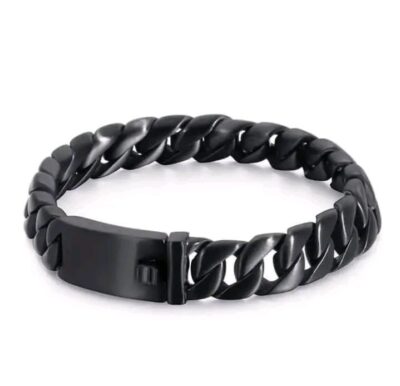 12mm Solid 316L Stainless Steel Unique Cuban Curb Link Chain Bracelets
