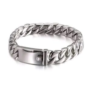 12mm Solid 316L Stainless Steel Unique Cuban Curb Link Chain Bracelets
