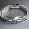 Snake Chain Men Silver Color Bracelet