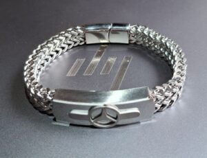 Snake Chain Men Silver Color Bracelet