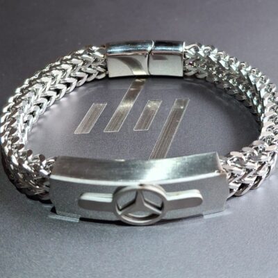 Snake Chain Men Silver Color Bracelet