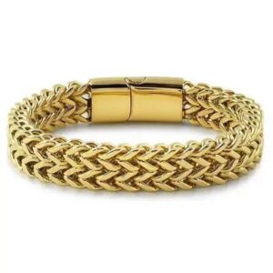 Snake Chain Gold Men Bracelet