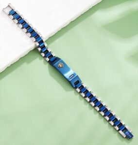 Men’s Stainless Steel Crown Jubilee Chain Bracelet