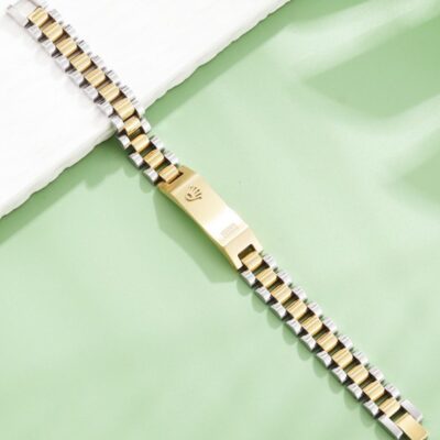 Men’s Stainless Steel Crown Jubilee Chain Bracelet