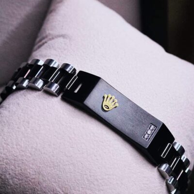 Men’s Stainless Steel Crown Jubilee Chain Bracelet