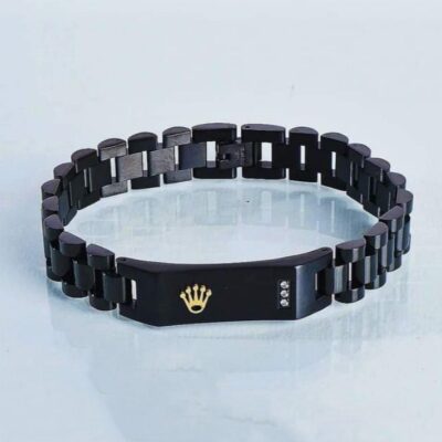 Men’s Stainless Steel Crown Jubilee Chain Bracelet