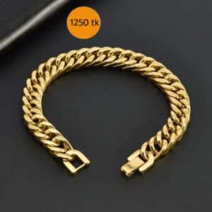 316L Stainless Steel Mens Bracelet Golden