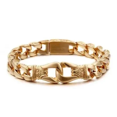 Fashion Gold Plated Thick Chain Bracelet for Men