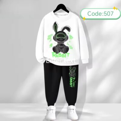 শিশুদের সুইটশার্ট ও ট্রাউজার কম্বো (কোড:৫০৭)