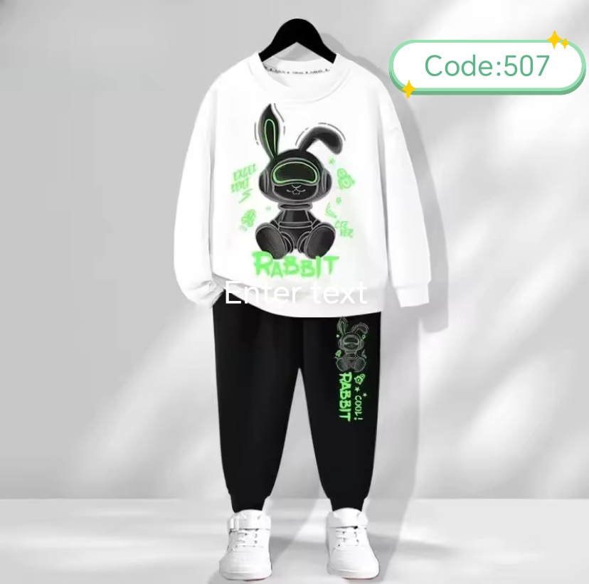 শিশুদের সুইটশার্ট ও ট্রাউজার কম্বো (কোড:৫০৭)