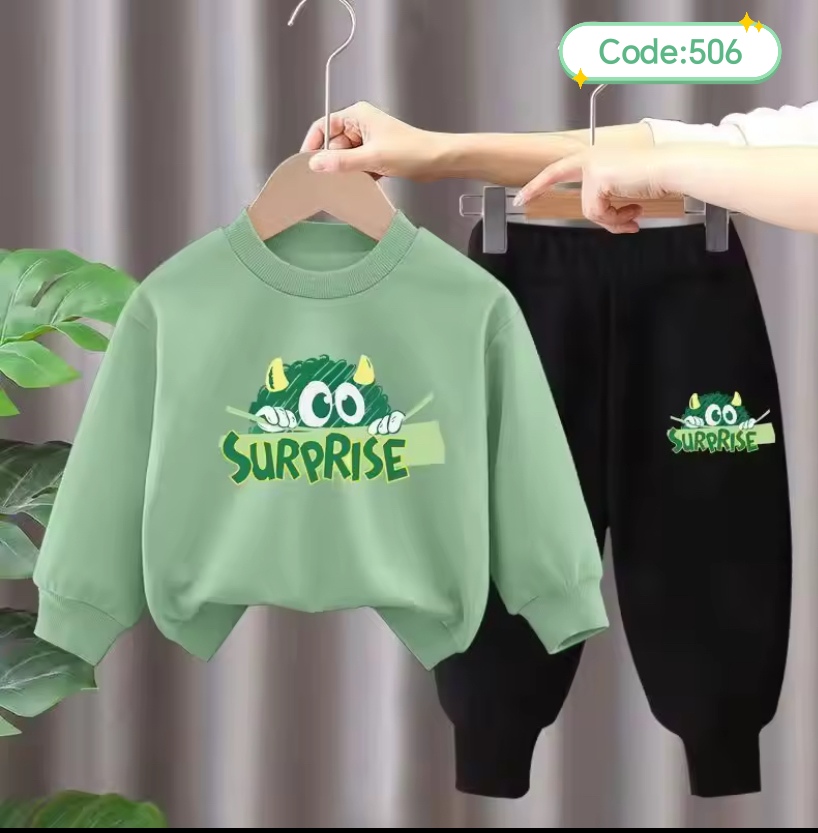 শিশুদের সুইটশার্ট ও ট্রাউজার কম্বো (কোড:৫০৬)