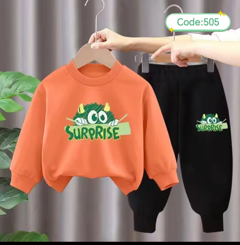 শিশুদের সুইটশার্ট ও ট্রাউজার কম্বো (কোড:৫০৫)