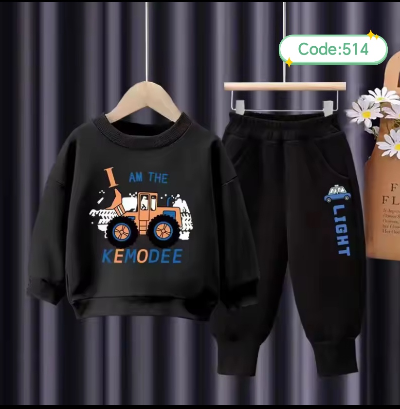 শিশুদের সুইটশার্ট ও ট্রাউজার কম্বো (কোড:৫১৪)