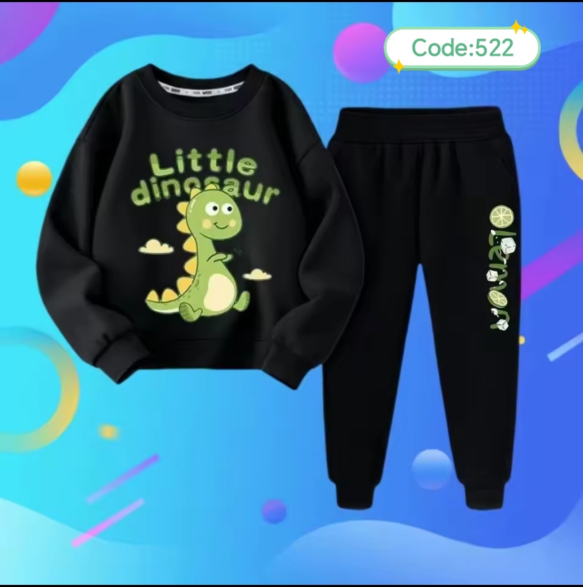 শিশুদের সুইটশার্ট ও ট্রাউজার কম্বো (কোড:৫২২)