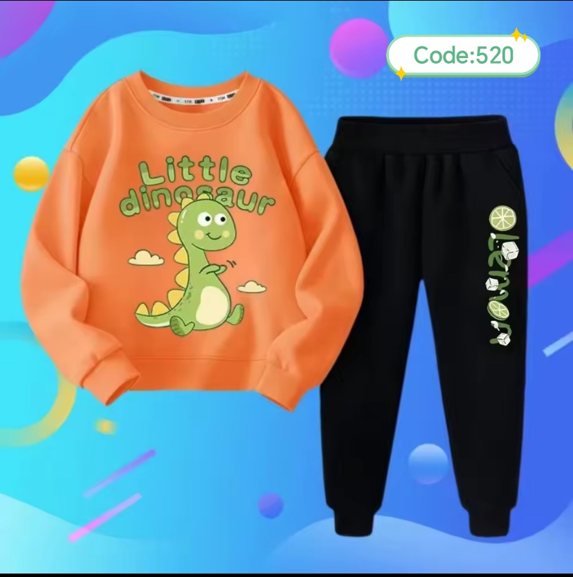 শিশুদের সুইটশার্ট ও ট্রাউজার কম্বো (কোড:৫২০)