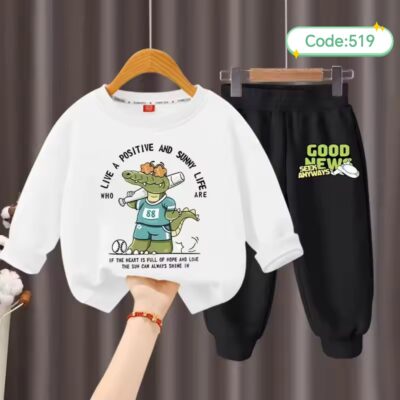 শিশুদের সুইটশার্ট ও ট্রাউজার কম্বো (কোড:৫১৯)