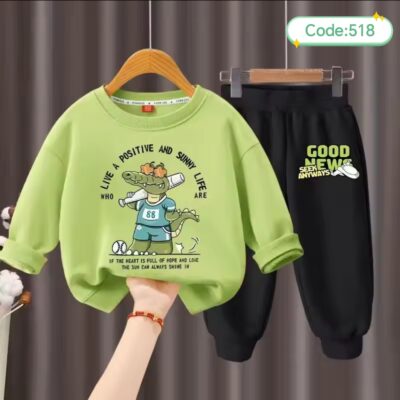 শিশুদের সুইটশার্ট ও ট্রাউজার কম্বো (কোড:৫১৮)