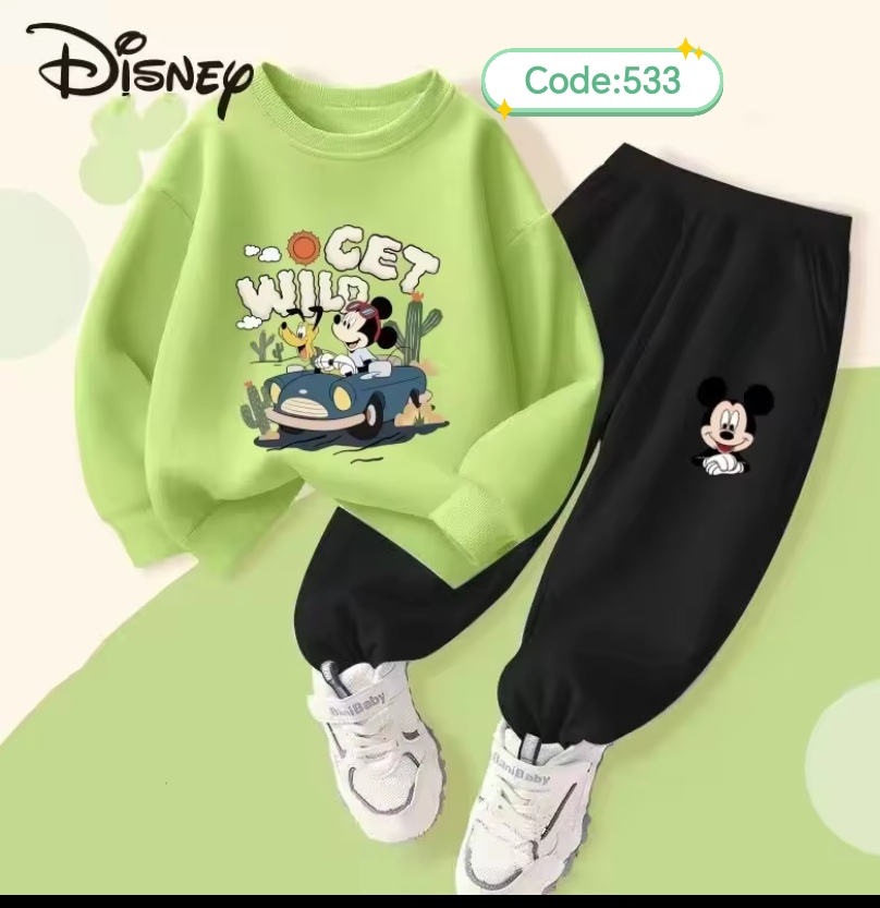 শিশুদের সুইটশার্ট ও ট্রাউজার কম্বো (কোড:৫৩৩)