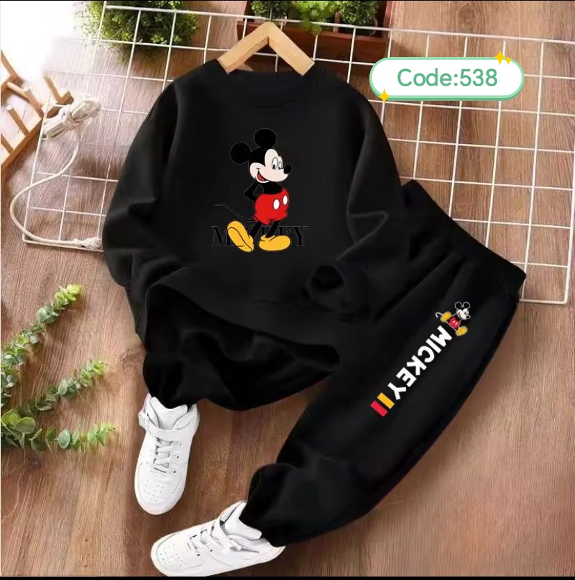 শিশুদের সুইটশার্ট ও ট্রাউজার কম্বো (কোড:৫৩৮)