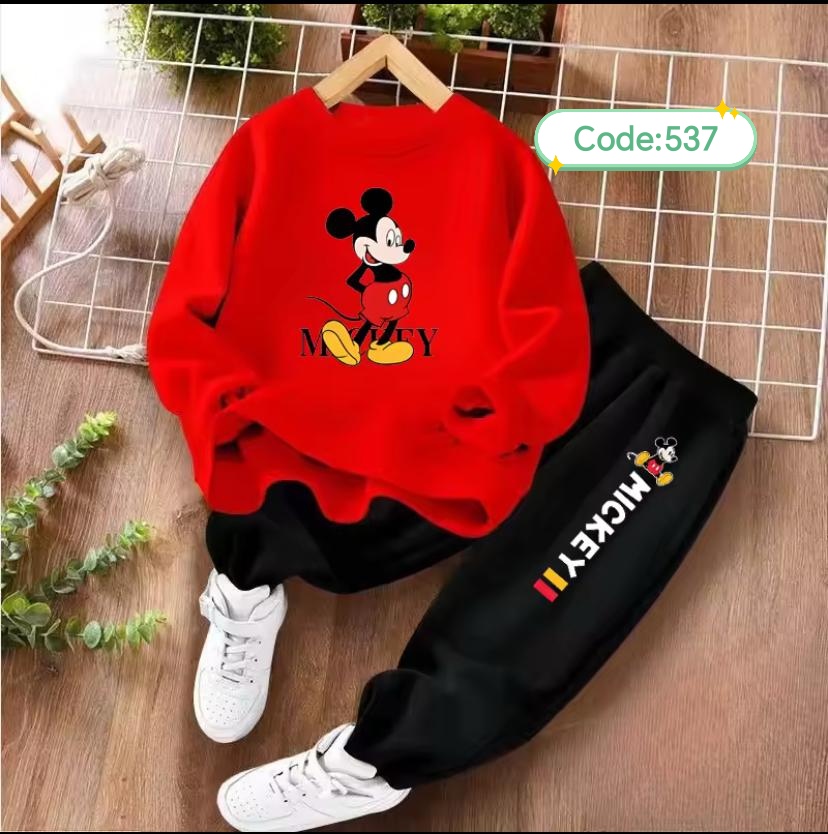 শিশুদের সুইটশার্ট ও ট্রাউজার কম্বো (কোড:৫৩৭)