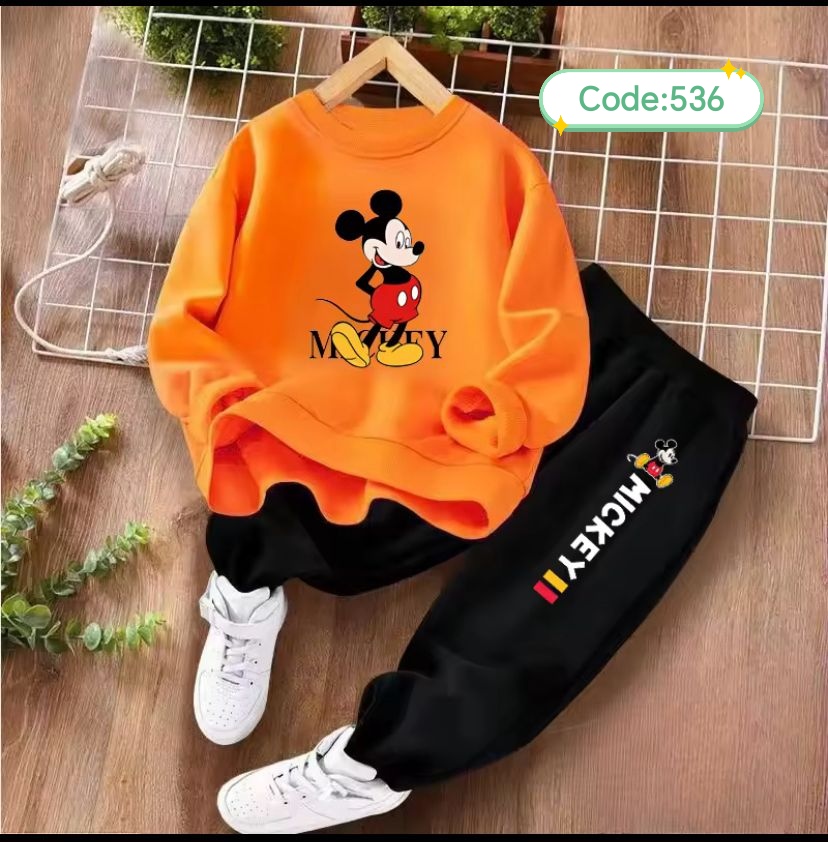 শিশুদের সুইটশার্ট ও ট্রাউজার কম্বো (কোড:৫৩৬)